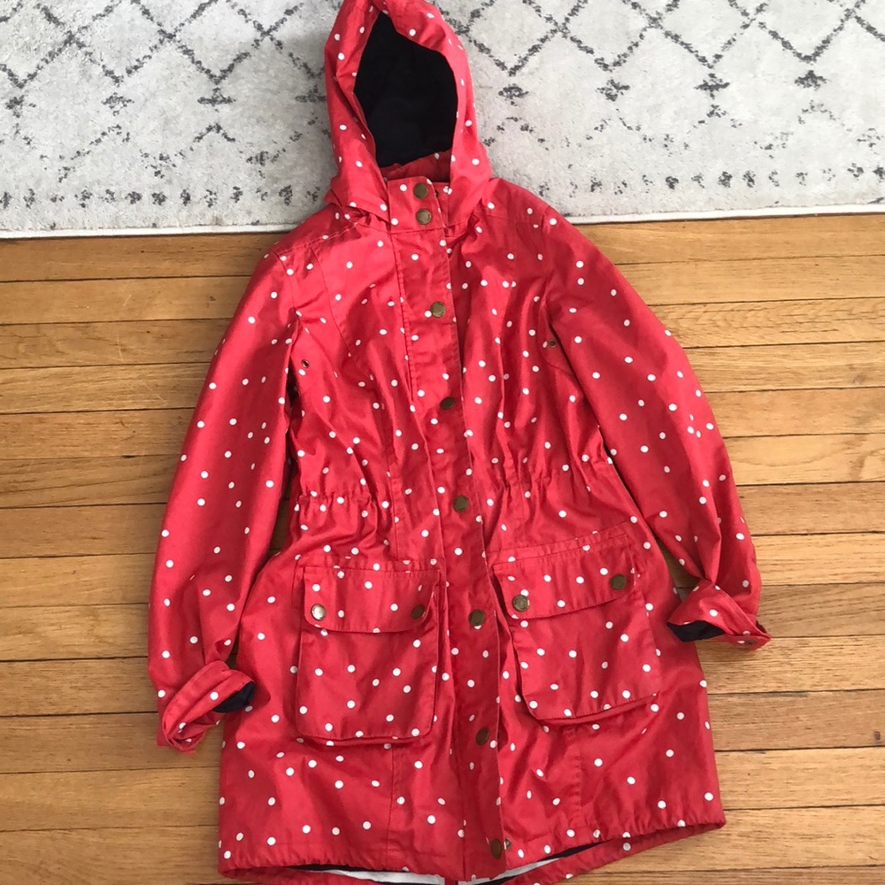 size 4 Boden rain coat good used condition
